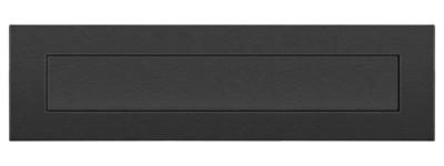 Briefplaat QUATTRO rechthoek zwart