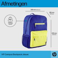 HP Campus Laptoprugzak Geschikt voor max. (laptop): 39,6 cm (15,6) Blauw, Geel-groen - thumbnail