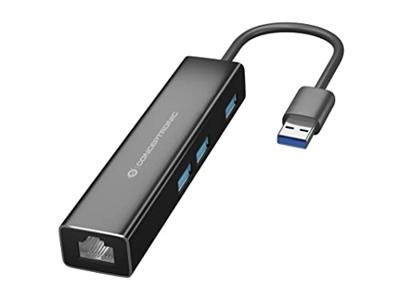 Conceptronic DONN07BA interface hub USB 3.2 Gen 1 (3.1 Gen 1) Type-A 5000 Mbit/s Zwart Conceptronic DONN07BA interface hub USB 3.2 Gen 1 (3.1 Gen 1) Type-A 5000 Mbit/s Zwart