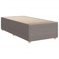 Boxspring met matras stof taupe 90x200 cm - thumbnail