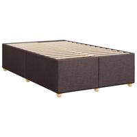 Bedframe zonder matras stof donkerbruin 140x190 cm - thumbnail
