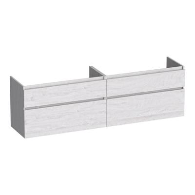 Brauer Delight - Onderkast - 160 cm - met 4 Softclose Lades Greeploos en 2 Sifon Uitsparingen - Forest Seashell