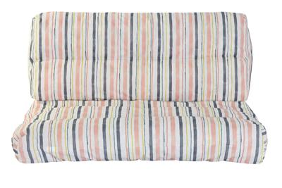 Kussen DKD Home Decor Voor op de grond Multicolour Aluminium Strepen 120 x 80 x 16 cm Kussen DKD Home Decor Voor op de grond Multicolour Aluminium Strepen 120 x 80 x 16 cm