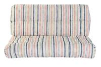 Kussen DKD Home Decor Voor op de grond Multicolour Aluminium Strepen 120 x 80 x 16 cm - thumbnail