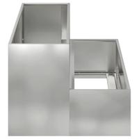 Tuin Bloempot Zilver 100 x 60 x 45 cm Gegalvaniseerd staal - thumbnail