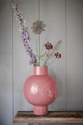 Pip Studio Vaas Metaal Groot Oud Roze 31x42cm