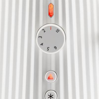 Alessi Broodrooster Plissé - 6 standen - Wit - Michele de Lucchi - MDL08 W