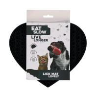 Eat Slow Live Longer Lick Mat Lovely Grey - thumbnail