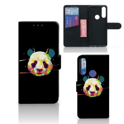 Alcatel 1S 2020 Leuk Hoesje Panda Color Alcatel 1S 2020 Leuk Hoesje Panda Color