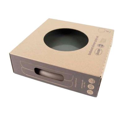 Dantoy bordenset olijfgroen/mokka, 2dlg.