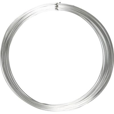 Creativ Company Alu draad, rond, dikte 1 mm, zilver, 16 m/ 1 rol