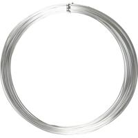 Creativ Company Alu draad, rond, dikte 1 mm, zilver, 16 m/ 1 rol - thumbnail