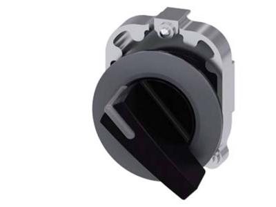 Siemens 3SU10622EC100AA0 3SU1062-2EC10-0AA0 Knevelschakelaar Knevel Zwart 1 x 45 ° 1 stuk(s)