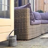 Esschert Design Deurstopper met Handvat 13x27 cm Grijs - thumbnail