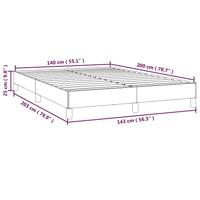 Bedframe kunstleer crmekleurig 140x200 cm - thumbnail