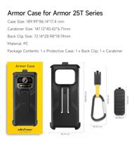 Smartwatch Ulefone ARMOR WATCH PRO Zwart 1,5'' Ø 48 mm - thumbnail