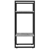 Boekenkast 2-laags 40x30x70 cm bewerkt hout grijs sonoma eiken - thumbnail