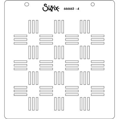 Sizzix • layered stencils pool deck 4pcs