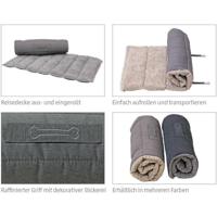 Sun Garden Oskar Oprolbaar Hondenkleed 130x90x4 cm Grijs - thumbnail