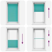 Pliss rolgordijn 80x150 cm stofbreedte 79,4 cm petrol groen - thumbnail