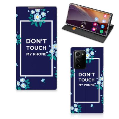 Samsung Galaxy Note 20 Ultra Design Case Flowers Blue DTMP Samsung Galaxy Note 20 Ultra Design Case Flowers Blue DTMP