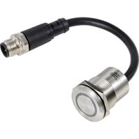 TRU COMPONENTS TC-12835304 TC-PS223P10YSSR12T M12 MALE CONNECTOR Piëzotoets 24 V 0.2 A 1x uit/(aan) Moment Rood (Ø) 28.5 mm 1 stuk(s) - thumbnail