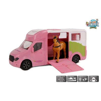 Kids Globe Paardentruck die cast roze Kids Globe Paardentruck die cast roze