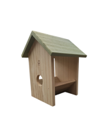 Pindakaaspothouder hout 16 cm - thumbnail