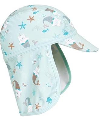 Playshoes zwemcap eenhoorn en zeemeermin mint-53 cm