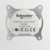 Schneider Electric EPH3300721D TV- en radio-eindcontactdoos Asfora Wit (RAL 9003) 1 stuk(s) - thumbnail