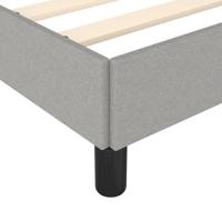 Bedframe zonder matras stof lichtgrijs 140x200 cm - thumbnail