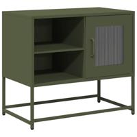 Tv-meubel 68x39x60,5 cm staal olijfgroen - thumbnail