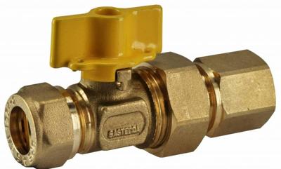 Wiesbaden Riko Gaskogelkranen 15 mm Knelx 1/2Bin.