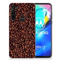 Motorola Moto G8 Power Siliconen Case Koffiebonen - thumbnail