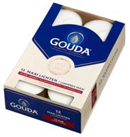 Gouda Maxi Lichten 10 Uur Wit 12st - thumbnail