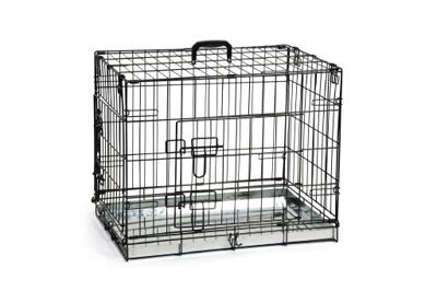 Beeztees Hondenbench - Zwart - 2 deurs - 62x44x49 cm