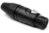 Amphenol AX3FB XLR Connector 3-polig XLR Kabeldeel Female AX Serie - Zwart - thumbnail