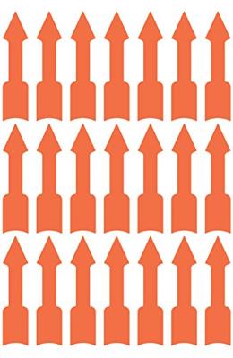 Avery Zweckform 3008, markeringspijlen, lichtrood, 3 vel, 63 per vel, 39 x 9 mm