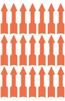 Avery Zweckform 3008, markeringspijlen, lichtrood, 3 vel, 63 per vel, 39 x 9 mm - thumbnail