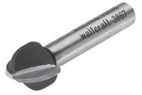 Wolfcraft 3967000 Halfrondprofielfrees Hardmetaal Afmeting, Ø 12.7 mm Schachtdiameter 8 mm - thumbnail