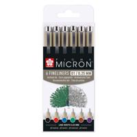 Sakura pigma micron 01 etui met 6 basic kleuren - thumbnail
