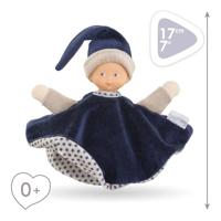 Corolle tidoudou - marineblauw knuffeldoek, 17cm - thumbnail