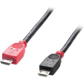 LINDY USB-kabel USB 2.0 USB-micro-B stekker, USB-micro-B stekker 2.00 m Zwart Met OTG-functie 31760 LINDY USB-kabel USB 2.0 USB-micro-B stekker, USB-micro-B stekker 2.00 m Zwart Met OTG-functie 31760