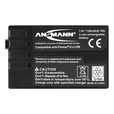 Ansmann A-Pen D-Li 109 Camera-accu Vervangt originele accu D-LI109 7.4 V 1100 mAh