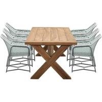 Garden Impressions Timmy tuinset 7-delig groen - Eidar tuintafel - thumbnail