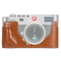 1/4 inch draad PU lederen camera half Case Base voor Leica M9 (bruin) - thumbnail