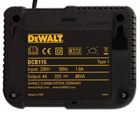 DeWalt DCB115D2 18V starterset (2x 2.0Ah accu) DCB183 + oplader DCB115 - DCB115D2-QW - thumbnail