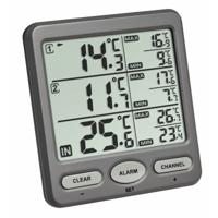 TFA Dostmann TRIO 30.3062.10 Draadloze thermometer Antraciet - thumbnail