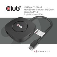 club3D CSV-1550 USB-C / DisplayPort Adapter Zwart 0.13 m - thumbnail