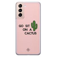 Samsung Galaxy S21 Plus siliconen hoesje - Go sit on a cactus - thumbnail
